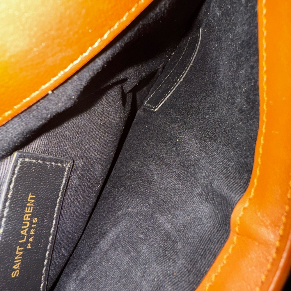 Saint Laurent Tan Leather Clutch - Picture 12 of 16
